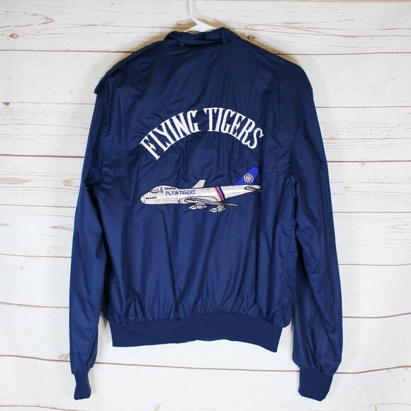 Vintage Flying Tigers Jacket Size 44 Pilot WW2 70s - Picture 1 of 6